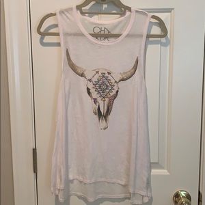 Chaser tank with Aztec bull